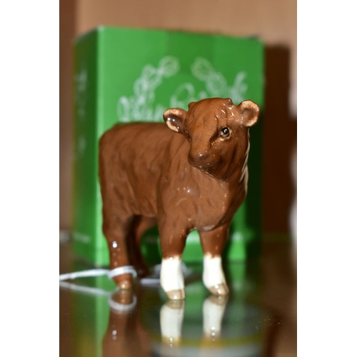 434 - A BOXED BESWICK SPECIAL EDITION LIMOUSIN CALF, No.1827E, special colourway produced for The Beswick ... 