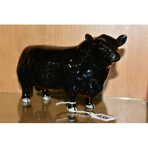 435 - BESWICK ABERDEEN ANGUS CATTLE, comprising Bull No.1562, Cow No.1563 and Aberdeen Angus Calf No.1827A... 