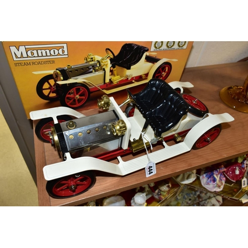 444 - A BOXED MAMOD LIVE STEAM ROADSTER, No.SA1, not tested, complete with burner tray, steering extension... 