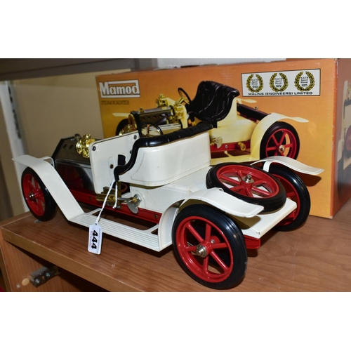 444 - A BOXED MAMOD LIVE STEAM ROADSTER, No.SA1, not tested, complete with burner tray, steering extension... 