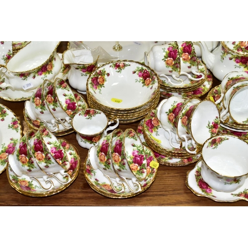 460 - ROYAL ALBERT 'OLD COUNTRY ROSES' DINNER/TEA WARES, NOVELTY TEAPOTS AND TRINKETS, comprising two two ... 