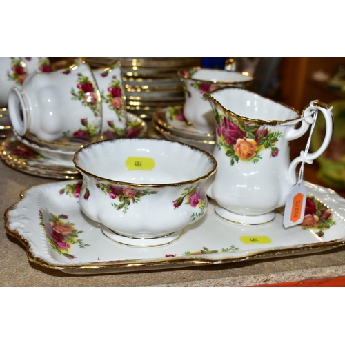 484 - ROYAL ALBERT OLD COUNTRY ROSES TEA/DINNER WARES ETC, comprising six 26cm dinner plates (all seconds,... 