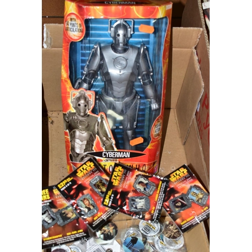 544 - A BOXED CHARACTER OPTIONS DOCTOR WHO CYBERMAN FIGURE, appears complete and in good condition, minor ... 