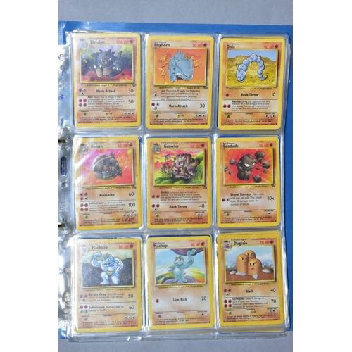 548 - A QUANTITY OF POKEMON CARDS - over four hundred cards of various sets including Base Set, Fossil Set... 