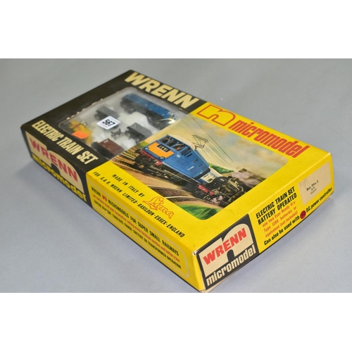 567 - A BOXED LIMA WRENN MICROMODELS N GAUGE B.R. GOODS SET, No 2, comprising class 81 electric locomotive... 