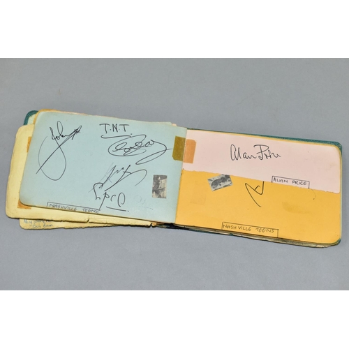 573 - AUTOGRAPHS: an interesting collection of signatures in a personalised autograph book from some of th... 