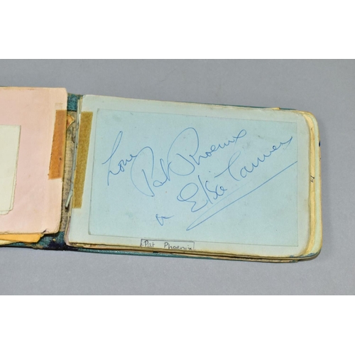 573 - AUTOGRAPHS: an interesting collection of signatures in a personalised autograph book from some of th... 