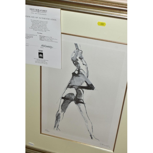 602 - PICTURES AND PRINTS, comprising two Robert Heindel limited edition prints, Carmina Burana III + IV, ... 