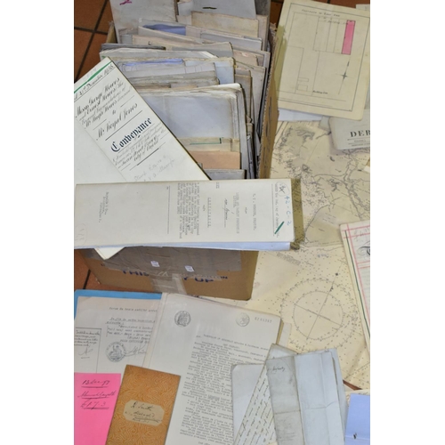 622 - LEGAL DOCUMENTS: a large collection of indentures, mortgages, appointments, releases and plans, etc,... 