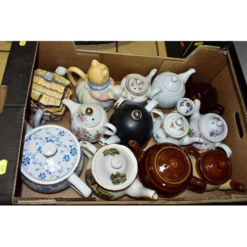 639 - FIVE BOXES AND LOOSE CERAMICS AND GLASSWARE, including drinking glasses, part tea sets, novelty and ... 