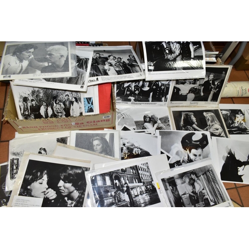 645 - FILM MEMORABILIA, a large collection of Photographs and Film Synopsis' to include Empire of the Sun,... 