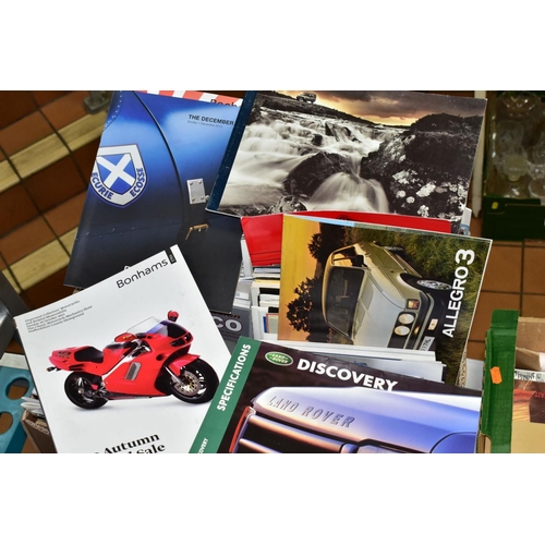 646 - AUTOMOTIVE EPHEMERA, a large collection of Brochures and Auction Catalogues (Christie's Sotheby's, B... 