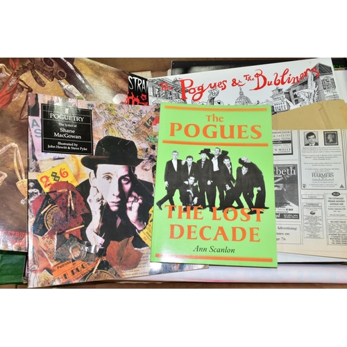 648 - POGUES / SHANE MACGOWAN, a collection of 12'' singles, ticket stubs, a Shane MacGowan and the Popes ... 