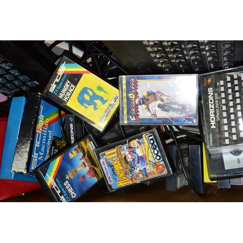 650 - A BOX OF RETRO GAMING EQUIPMENT AND ACCESSORIES, including a boxed Sinclair ZX Spectrum+ computer an... 