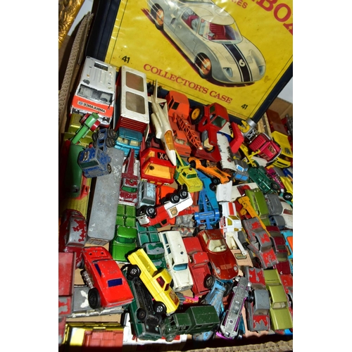 702 - A QUANTITY OF UNBOXED AND ASSORTED PLAYWORN DIECAST VEHICLES, to include Matchbox ERF Tanker, No 11 ... 