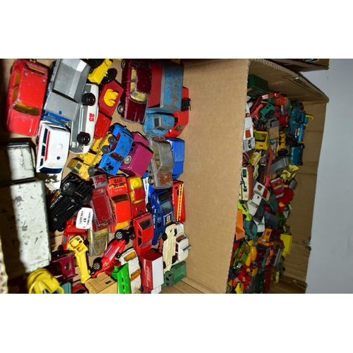 702 - A QUANTITY OF UNBOXED AND ASSORTED PLAYWORN DIECAST VEHICLES, to include Matchbox ERF Tanker, No 11 ... 