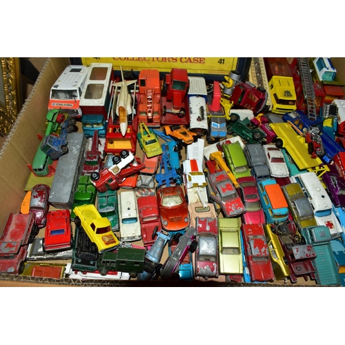 702 - A QUANTITY OF UNBOXED AND ASSORTED PLAYWORN DIECAST VEHICLES, to include Matchbox ERF Tanker, No 11 ... 