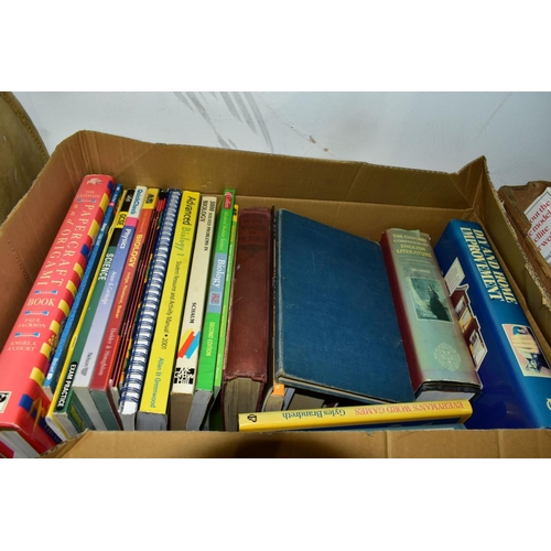 707 - BOOKS, over 100 titles in six boxes including Travel (encyclopaedic works by the AA, Atlases, local ... 