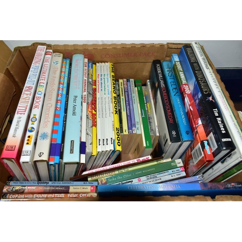 707 - BOOKS, over 100 titles in six boxes including Travel (encyclopaedic works by the AA, Atlases, local ... 