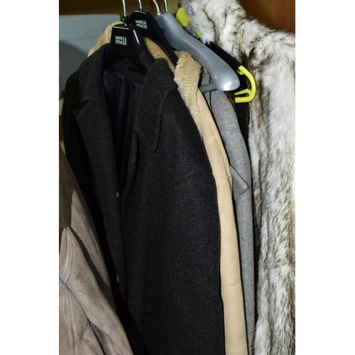 760 - LADIES AND GENTS COATS AND JACKETS, gents include vintage Burton tuxedo jacket and trousers, no size... 