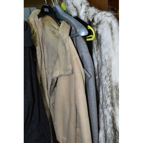 760 - LADIES AND GENTS COATS AND JACKETS, gents include vintage Burton tuxedo jacket and trousers, no size... 