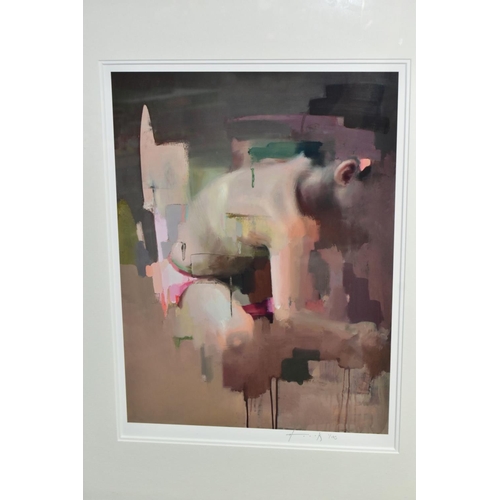 768 - CHRISTIAN HOOK (BRITISH 1971) 'NOTION B' a limited edition print of a small child 1/195, signed to l... 