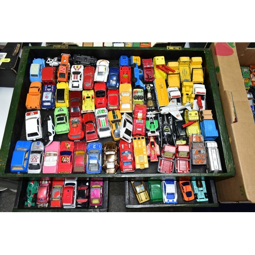 784 - A QUANTITY OF UNBOXED AND ASSORTED PLAYWORN DIECAST VEHICLES, to include Matchbox, Husky, Corgi Juni... 