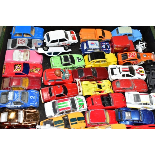 784 - A QUANTITY OF UNBOXED AND ASSORTED PLAYWORN DIECAST VEHICLES, to include Matchbox, Husky, Corgi Juni... 