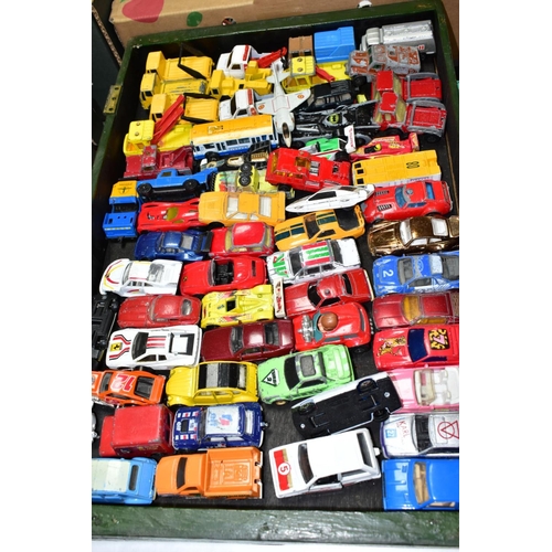 784 - A QUANTITY OF UNBOXED AND ASSORTED PLAYWORN DIECAST VEHICLES, to include Matchbox, Husky, Corgi Juni... 