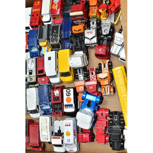 784 - A QUANTITY OF UNBOXED AND ASSORTED PLAYWORN DIECAST VEHICLES, to include Matchbox, Husky, Corgi Juni... 