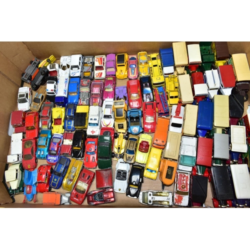 784 - A QUANTITY OF UNBOXED AND ASSORTED PLAYWORN DIECAST VEHICLES, to include Matchbox, Husky, Corgi Juni... 