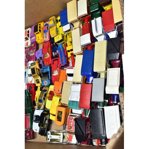 784 - A QUANTITY OF UNBOXED AND ASSORTED PLAYWORN DIECAST VEHICLES, to include Matchbox, Husky, Corgi Juni... 