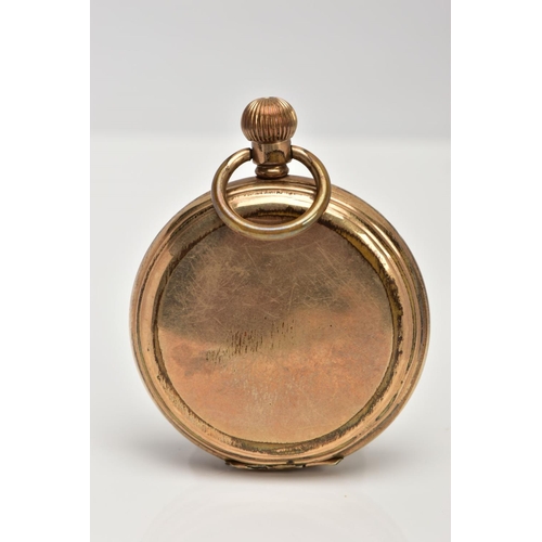 93 - A GOLD-PLATED FULL HUNTER POCKET WATCH, white dial signed 'Thomas Russell & Son, Liverpool', Roman n... 