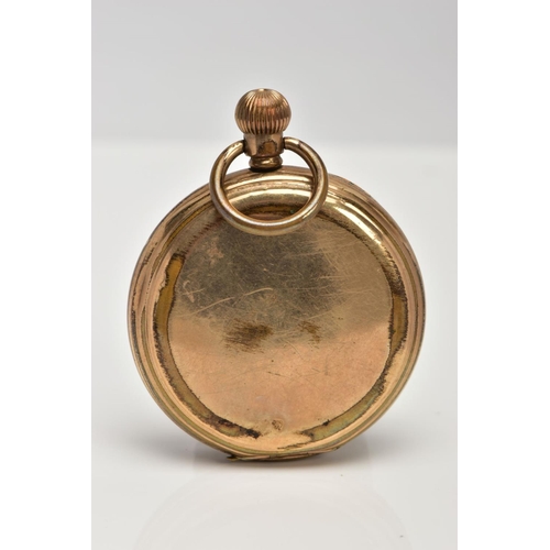 93 - A GOLD-PLATED FULL HUNTER POCKET WATCH, white dial signed 'Thomas Russell & Son, Liverpool', Roman n... 