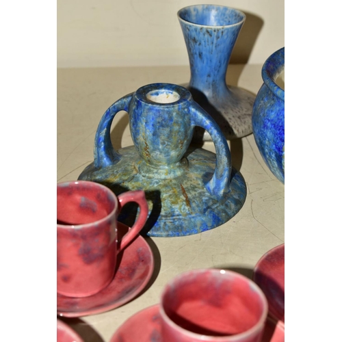 71 - A GROUP OF ASSORTED ART POTTERY INCLUDING BURMANTOFTS, BRETBY AND BARON, etc, comprising three Baron... 