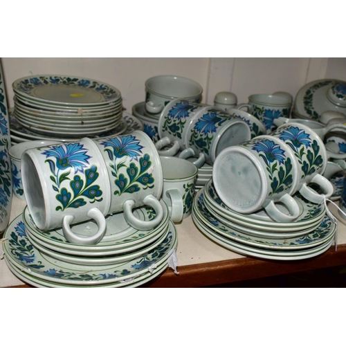 79 - A MIDWINTER STONEHENGE CAPRICE PATTERN JESSIE TAIT DESIGN DINNER SERVICE, comprising oval meat platt... 