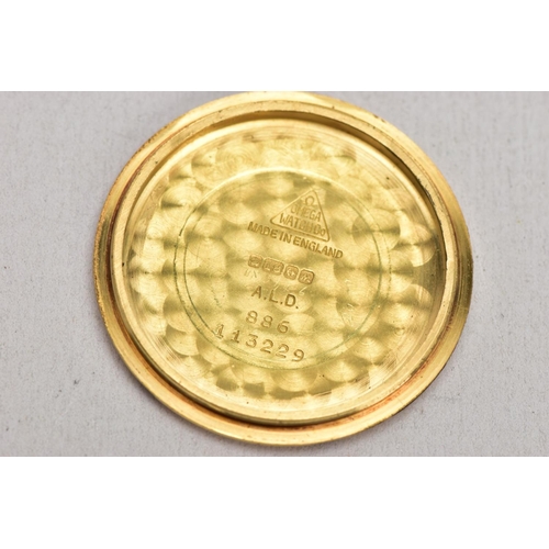 154 - A GENTS 18CT GOLD OMEGA CONSTELLATION WRISTWATCH, automatic movement, round champagne dial signed 'O... 