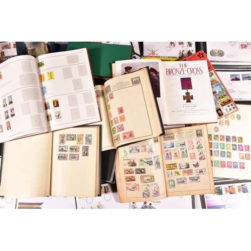 11 - A COLLECTION OF STAMPS AND FDCs in banana box, includes GB FDCs from 1960s to 1990s, mid period worl... 