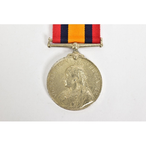 121 - A CAST REPRODUCTION OF A QUEENS SOUTH AFRICA MEDAL, no bars, named 0733 W SAPr T. Comins, TEL BN R.E