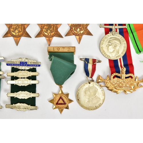 129 - A WWII 1939-45, ItTALY, BURMA STAR, DEFENCE & WAR MEDAL (un-named as issued) City of Birmingham Silv... 