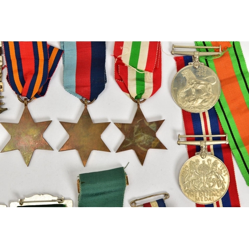 129 - A WWII 1939-45, ItTALY, BURMA STAR, DEFENCE & WAR MEDAL (un-named as issued) City of Birmingham Silv... 