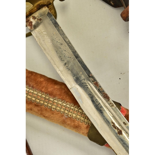 139 - TWO EXAMPLES OF INDIAN SUB-CONTINENT TOURIST PIECE DAGGERS, both marked India, both with scabbards a... 