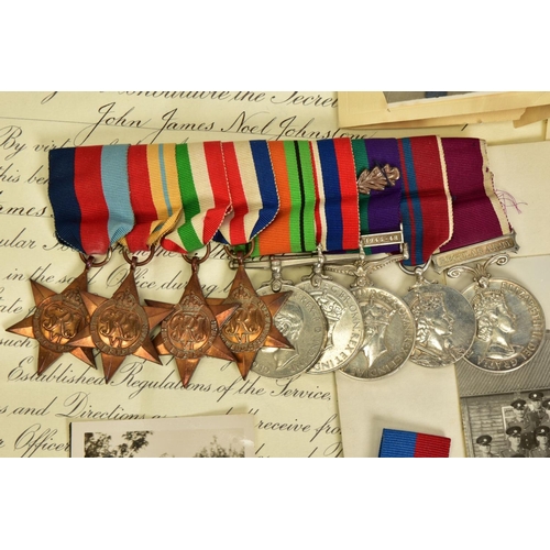 145 - A MEDAL GROUP TO JOHN JAMES NOEL JOHNSTONEMedal group to John James Noel Johnstone, an important and... 