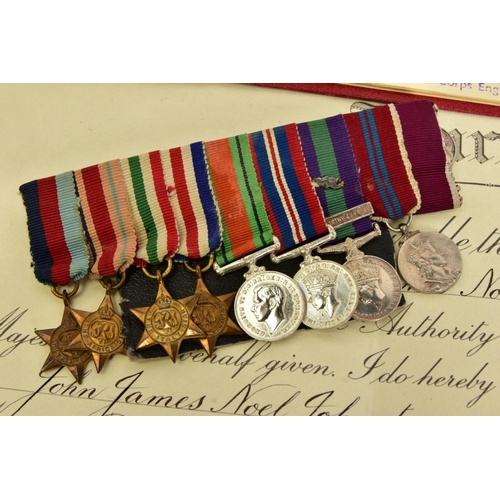 145 - A MEDAL GROUP TO JOHN JAMES NOEL JOHNSTONEMedal group to John James Noel Johnstone, an important and... 