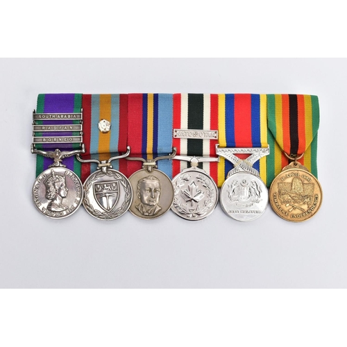 146 - A UNIQUE GROUP OF SIX MEDALS to Roger Brian Carden TATTERSALL, born 30th June 1938, a member of the ... 