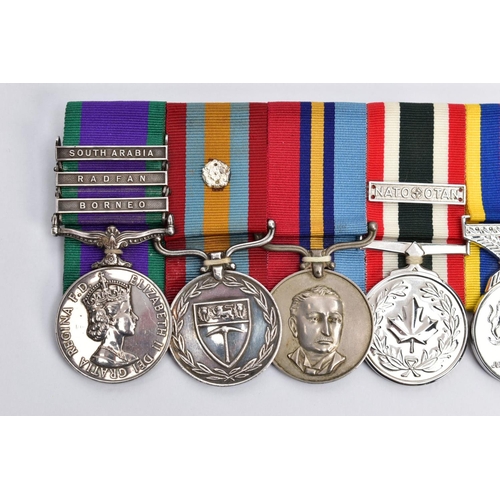 146 - A UNIQUE GROUP OF SIX MEDALS to Roger Brian Carden TATTERSALL, born 30th June 1938, a member of the ... 