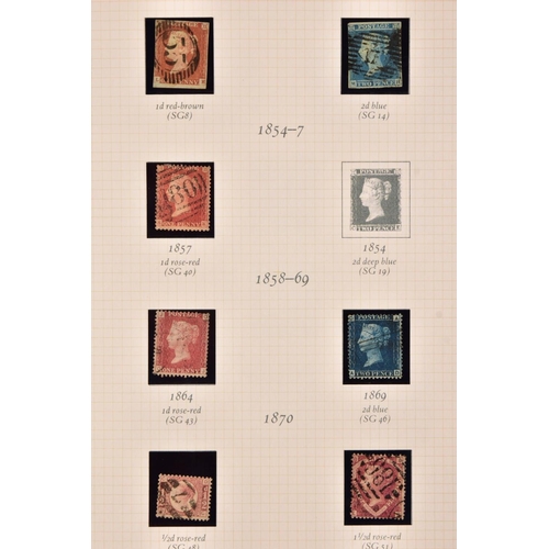 2 - STAMPS, GB QV used collection in SG Oriel album, commences with good 4m penny black, then ranges of ... 