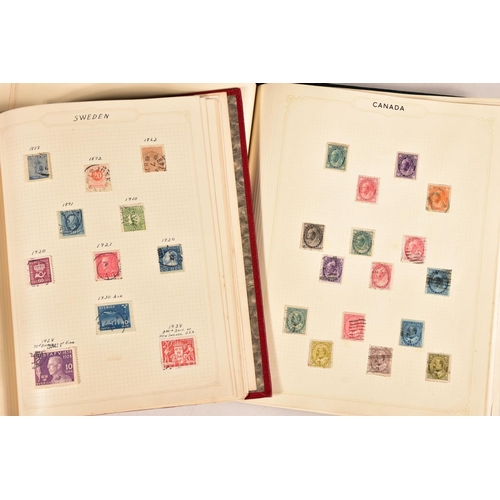 22 - COLLECTION OF STAMPS in box, housed in albums and on cards, main interest in early to mid period mai... 