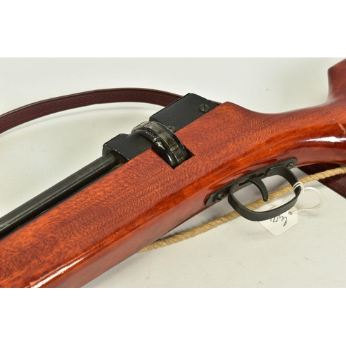 23 - AN UNDER LEVER .17'' PUMP ACTION AIR RIFLE fitted with a rotary multishot magazine which uses a bolt... 