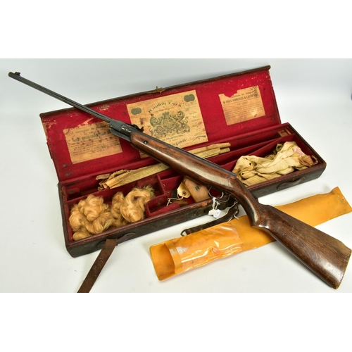 26 - A .22'' WEBLEY & SCOTT 'THE WEBLEY FALCON' AIR RIFLE, serial number 788, it has retained virtually a... 